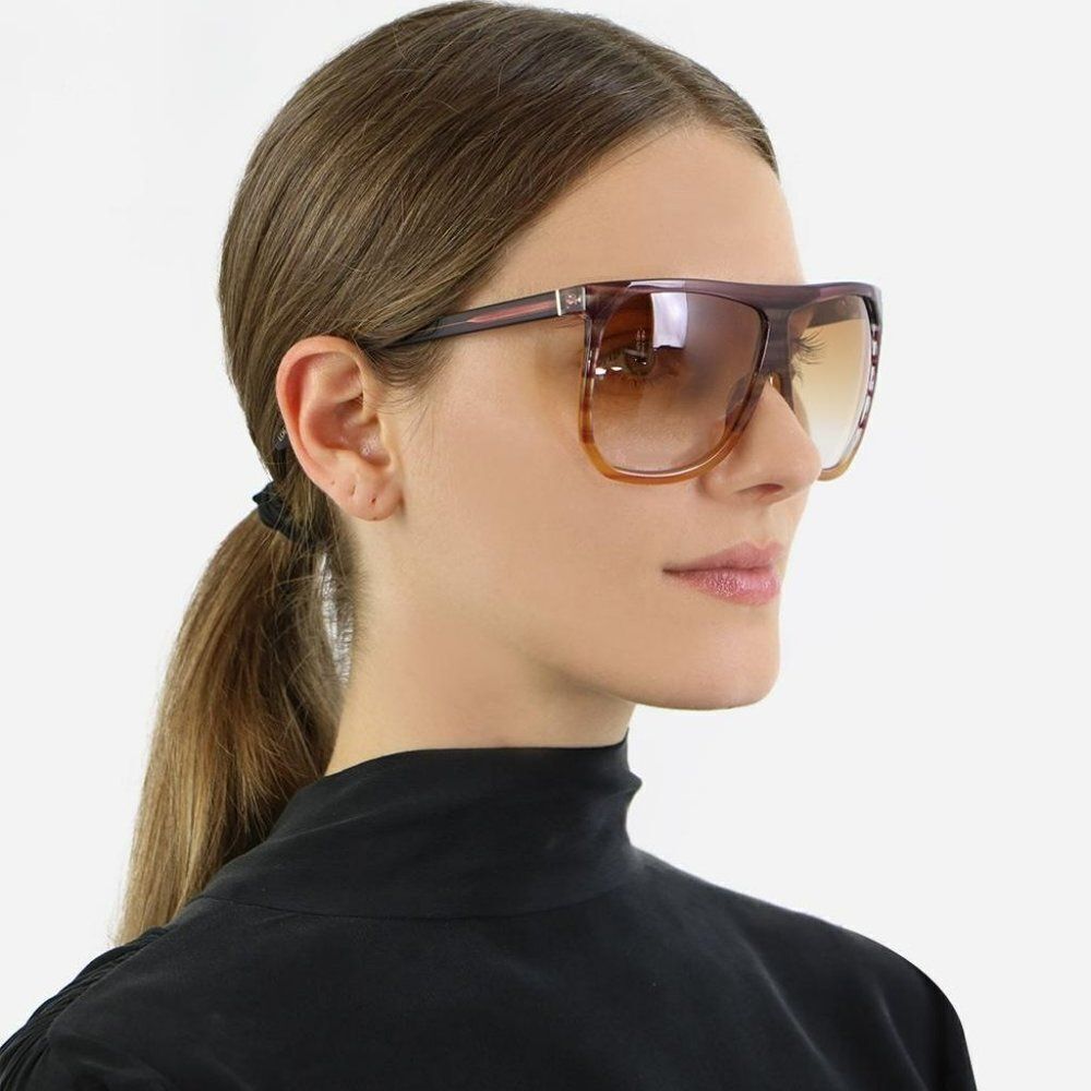 SALE! NEW Loewe LW4001F FILIPA 83V Purple Stripe Multicolour Women Sunglasses